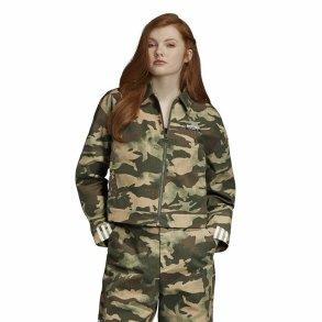 Sportsjakke til damer Adidas Track M�rk gr�n