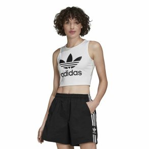 T-shirt til Damer uden rmer Adidas Tank  Hvid