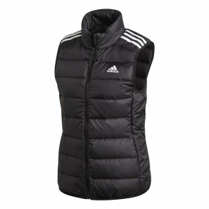 Sportsjakke til damer Adidas Ess Down Hvid Sort Vest