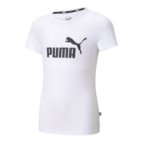 Brne Kortrmet T-shirt Puma ESS Logo Tee Hvid