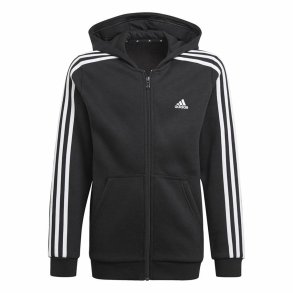 Sweatshirt med htte til piger Adidas Essentials Sort