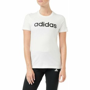 Kortrmet T-shirt til Kvinder Adidas Hvid