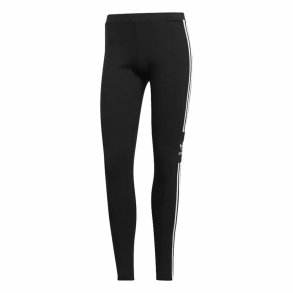 Sport leggins til kvinder Adidas Adicolor 3 Stripes Trefoil Sort