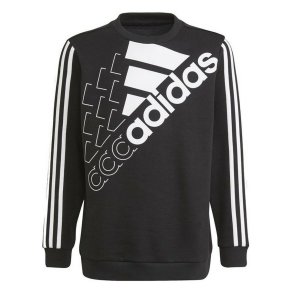 Sweatshirt til B�rn Adidas Essentials Logo K Sort