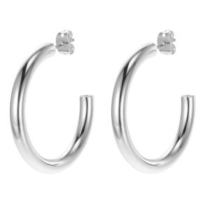 reringe til kvinder Michael Kors SMALL HOOP Rustfrit stl Slvfarvet