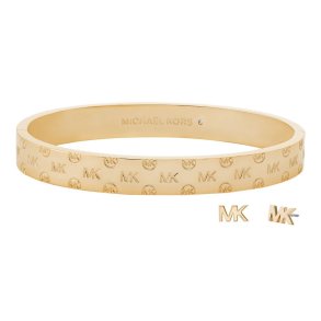 St med armbnd og reringe Michael Kors LOGO SPECIAL PACK + EARRINGS Gylden