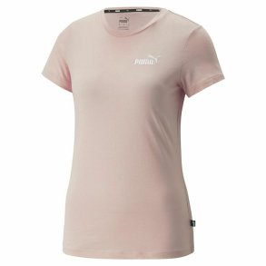 Kort�rmet T-shirt til Kvinder Puma Essentials+ Embroidery 
