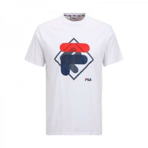 B�rne Kort�rmet T-shirt Fila FAT0340 10001 Hvid