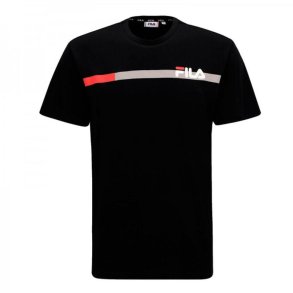 Kort�rmet T-shirt til M�nd Fila FAM0428 80010 Sort