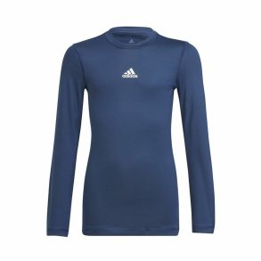 Kortrmet fodboldtrje til brn Adidas Techfit  Bl