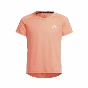 Brne Kortrmet T-shirt Adidas Aeroready Three Stripes Laksefarvet
