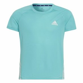 Brne Kortrmet T-shirt Adidas Aeroready Three Stripes Akvamarin
