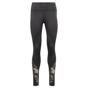 Sport leggins til kvinder Reebok Sort