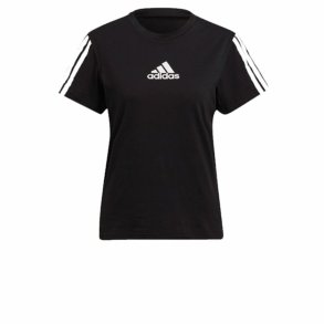 Kort�rmet T-shirt til Kvinder Adidas TC Sort