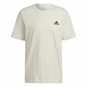 Kortrmet T-shirt til Mnd Adidas Essentials Feelcomfy Hvid