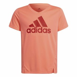 Brne Kortrmet T-shirt Adidas Designed to Move Laksefarvet