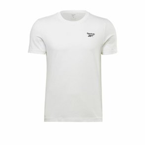 Kortrmet T-shirt til Mnd Reebok Identity Left Chest Logo Hvid