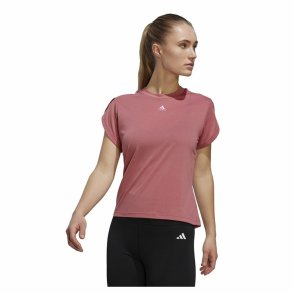 Kortrmet T-shirt til Kvinder Adidas trainning Floral  Mrk pink