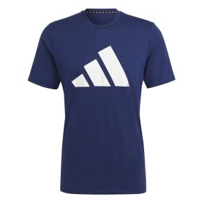 Kort�rmet T-shirt til M�nd Adidas Training Essentials Feel Ready M�rkebl�
