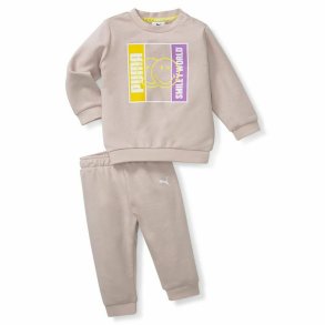 Baby trningsdragt Puma Smileworld Minicat Brun