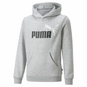 Sweatshirt til Brn Puma Ess+ 2 Col Big Logo Lysegr