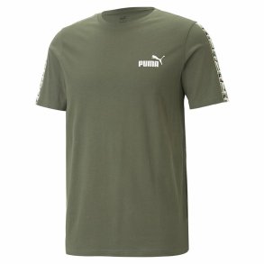 Kortrmet T-shirt til Mnd Puma Ess Tape Camo Moss S Grn Oliven