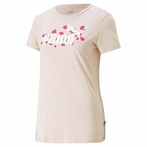 Kortrmet T-shirt til Kvinder Puma Ess+ Animal  Laksefarvet