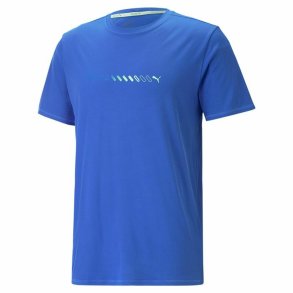 Kortrmet T-shirt til Mnd Puma Run Favorite Logo Bl