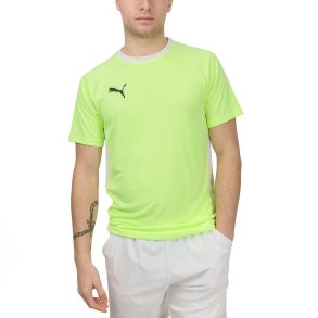 Kort�rmet T-shirt til M�nd TEAM LIGA  Puma  931832 01  Padel Gul