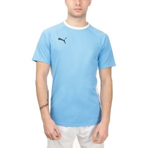 Kort�rmet T-shirt til M�nd TEAMLIGA Puma 931832 02 Padel Bl�