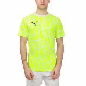 Kort�rmet T-shirt til M�nd Puma Teamliga Gul Padel