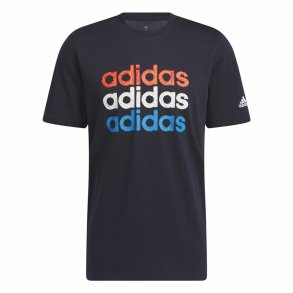 Kortrmet T-shirt til Mnd Adidas Multi Linear Sportswear Graphic (L)