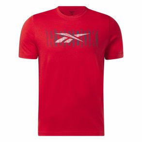 Kort�rmet T-shirt til M�nd Reebok Graphic Series R�d