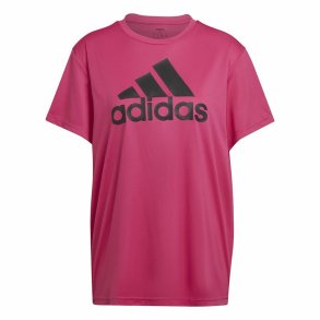 Kortrmet T-shirt til Kvinder Adidas Boyfriend Sport Mrk pink