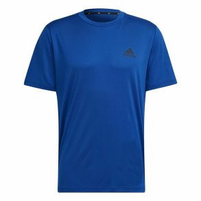 Kort�rmet T-shirt til M�nd  Aeroready Designed To Move Adidas Bl�