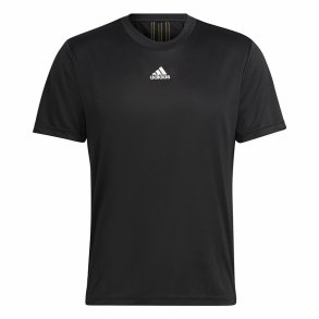 Kort�rmet T-shirt til M�nd Adidas Aeroready HIIT Back Sort