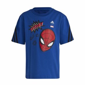 B�rne Kort�rmet T-shirt Adidas Spider-Man Bl�