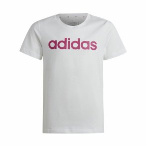 B�rne Kort�rmet T-shirt Adidas Essentials Hvid