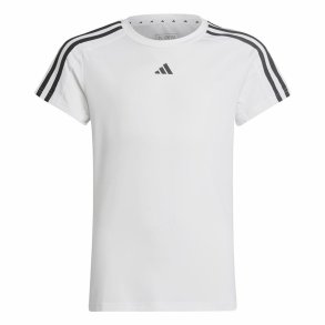 Unisex Kortrmet T-shirt Adidas Training Essentials 3S Hvid