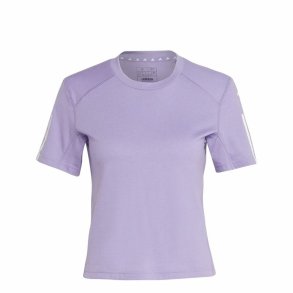 Kort�rmet T-shirt til Kvinder Adidas Essentials Blomme Syren