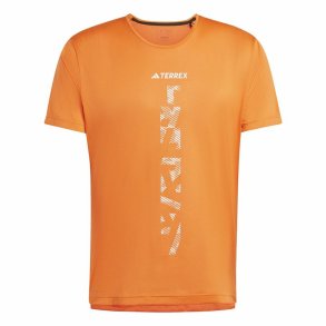 Kortrmet T-shirt til Mnd Adidas Agravic Terrex Orange
