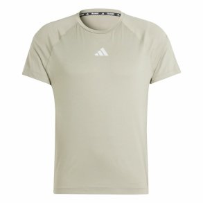 Kortrmet T-shirt til Mnd Adidas Essentials Gym+ Beige