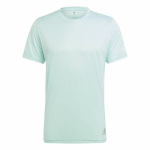 Kort�rmet T-shirt til M�nd Adidas Run It Akvamarin