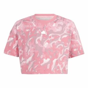 Brne Kortrmet T-shirt Adidas Jg Fi Aop Pink