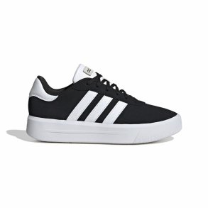 Sportssneakers til damer Adidas Court Platform Suede Sort