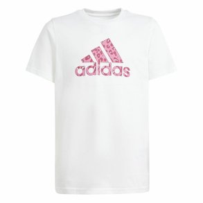 B�rne Kort�rmet T-shirt Adidas G Animal Hvid