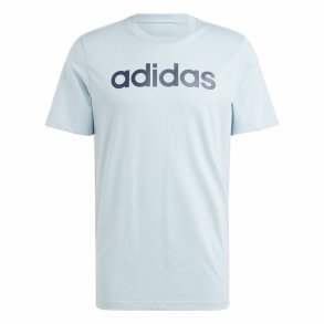 Kort�rmet T-shirt til M�nd Adidas Lin Sj Lysebl�
