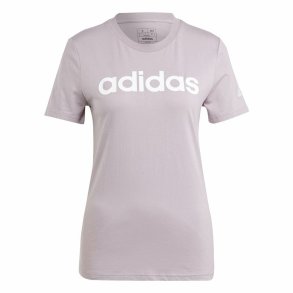 Kortrmet T-shirt til Kvinder Adidas Linear (XS)