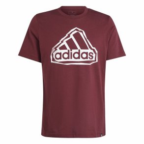 Kortrmet T-shirt til Mnd Adidas Fld Bos Brun Rdbrun