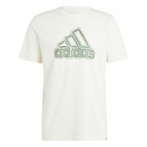 Kort�rmet T-shirt til M�nd Adidas Growth Bos Hvid